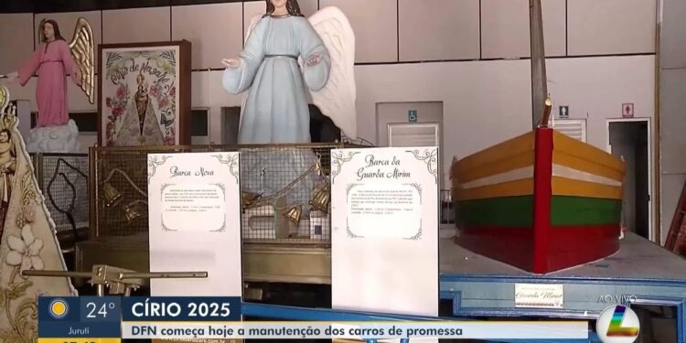 Círio de Nazaré 2025: Carros de promessas passam por reparos em Belém | Círio de Nazaré