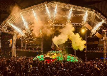 Crocodilo ocupa a Tuna em noite de festa do Circuito de Aparelhagem, em Belém