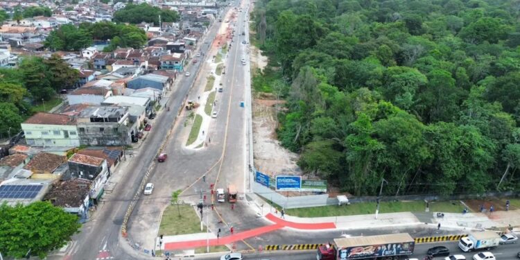 Interdição na Rua da Marinha, Belém, para obras da COP 30