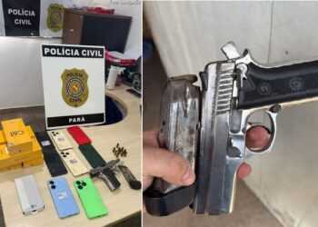 Polícia prende dois suspeitos de roubo de 32 celulares em Bragança, no Pará