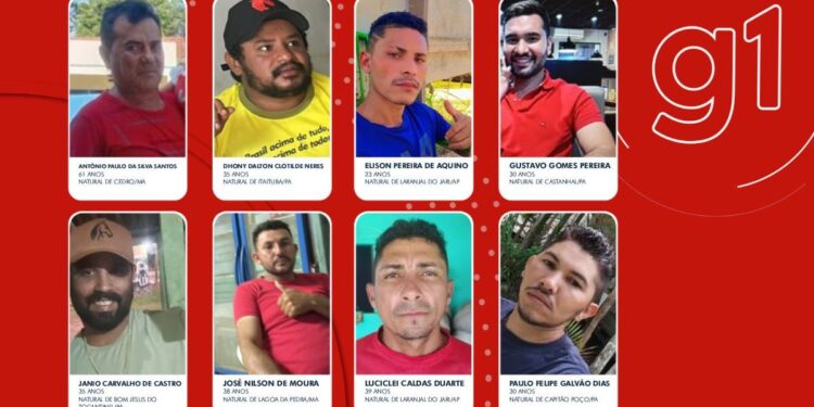 Saiba quem são os 8 garimpeiros mortos na divisa do Amapá com o Pará