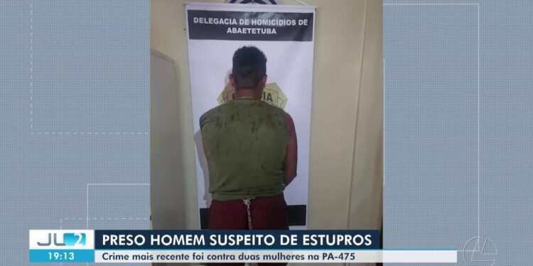 Suspeito de estupros em série é preso no interior do Pará