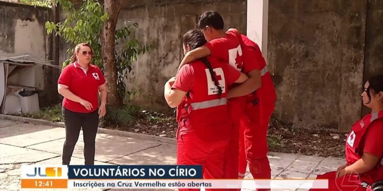 Cruz Vermelha abre inscrições para voluntários no Círio 2025 em Belém