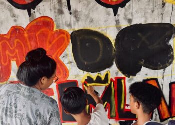 Projeto oferece oficinas gratuitas de graffiti para mulheres e pessoas LGBTQIAPN+ em Belém e Ananindeua